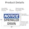 Signmission Sprinkler Drain, 18 in W x Rectangle, Aluminum OS-2PACK-NS-A-1218-L-18396 - alternate 8